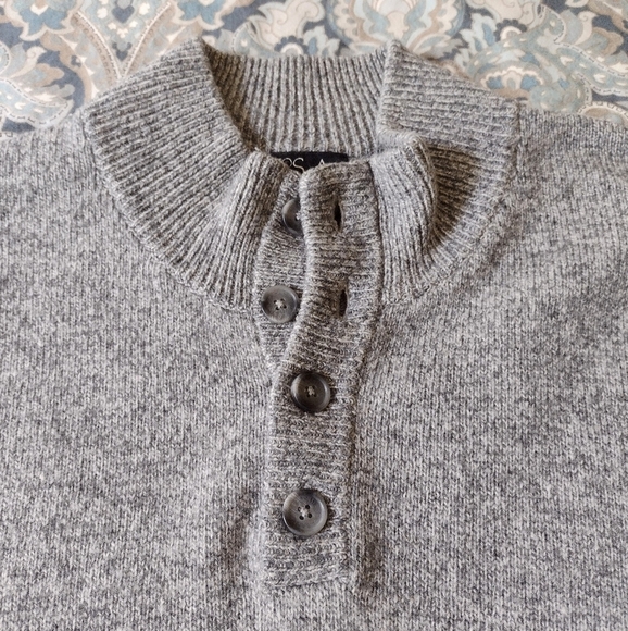 Jos. A. Bank Executive Collection 4 Button Mock Neck Pullover Sweater Sz XL - Picture 2 of 6